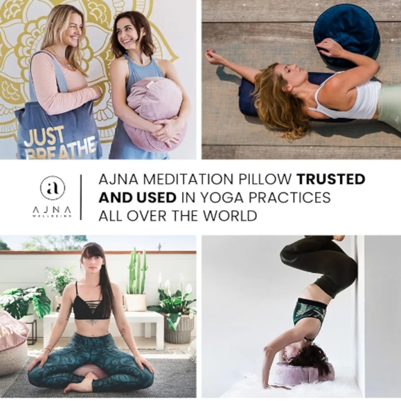 AJNA -Buckwheat Meditation Cushion  Yoga Pillow - Picture 5 of 12